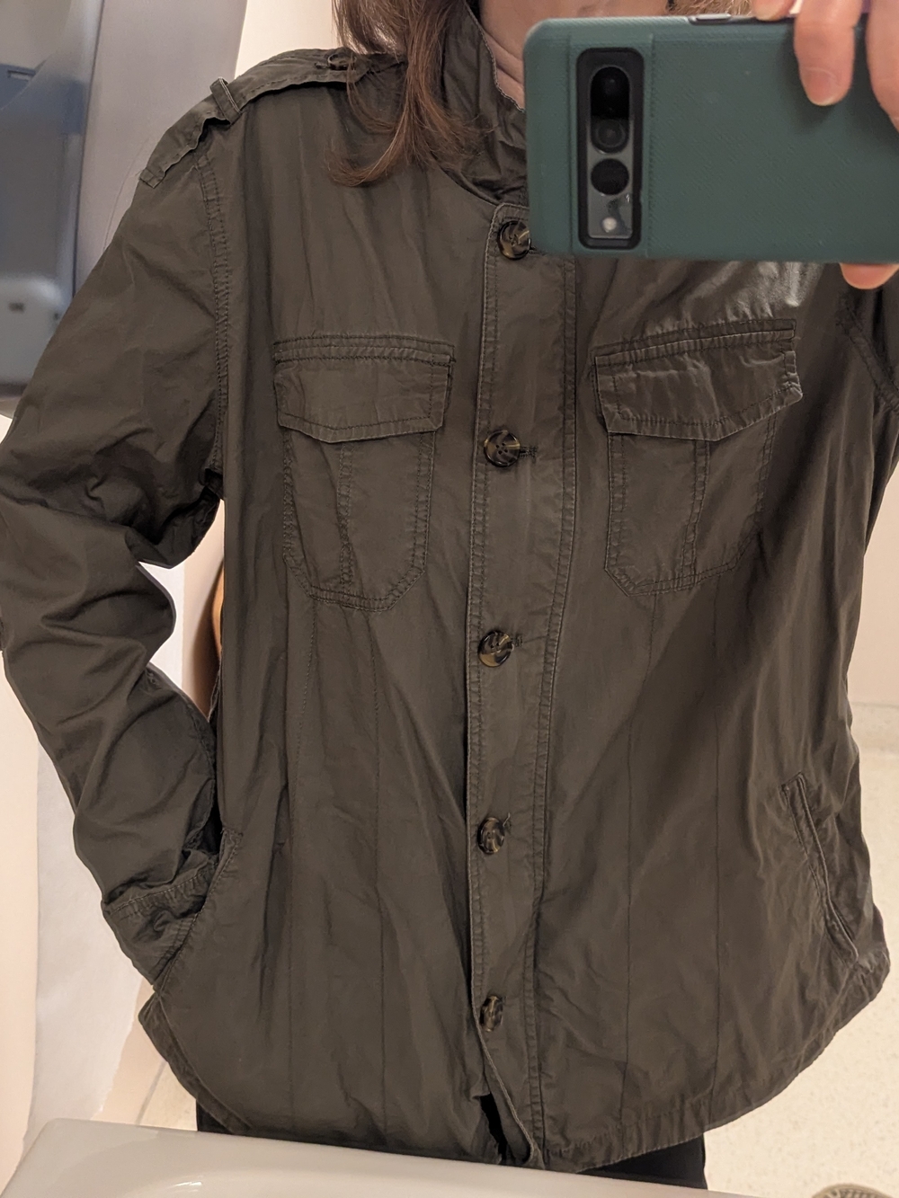 Buffalo David Bitton Gray Utility Jacket